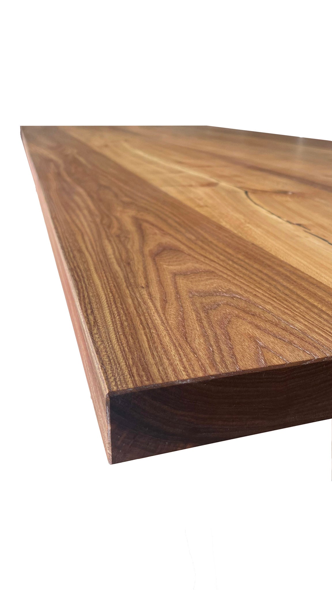 eine Nahaufnahme einer Holztischplatte