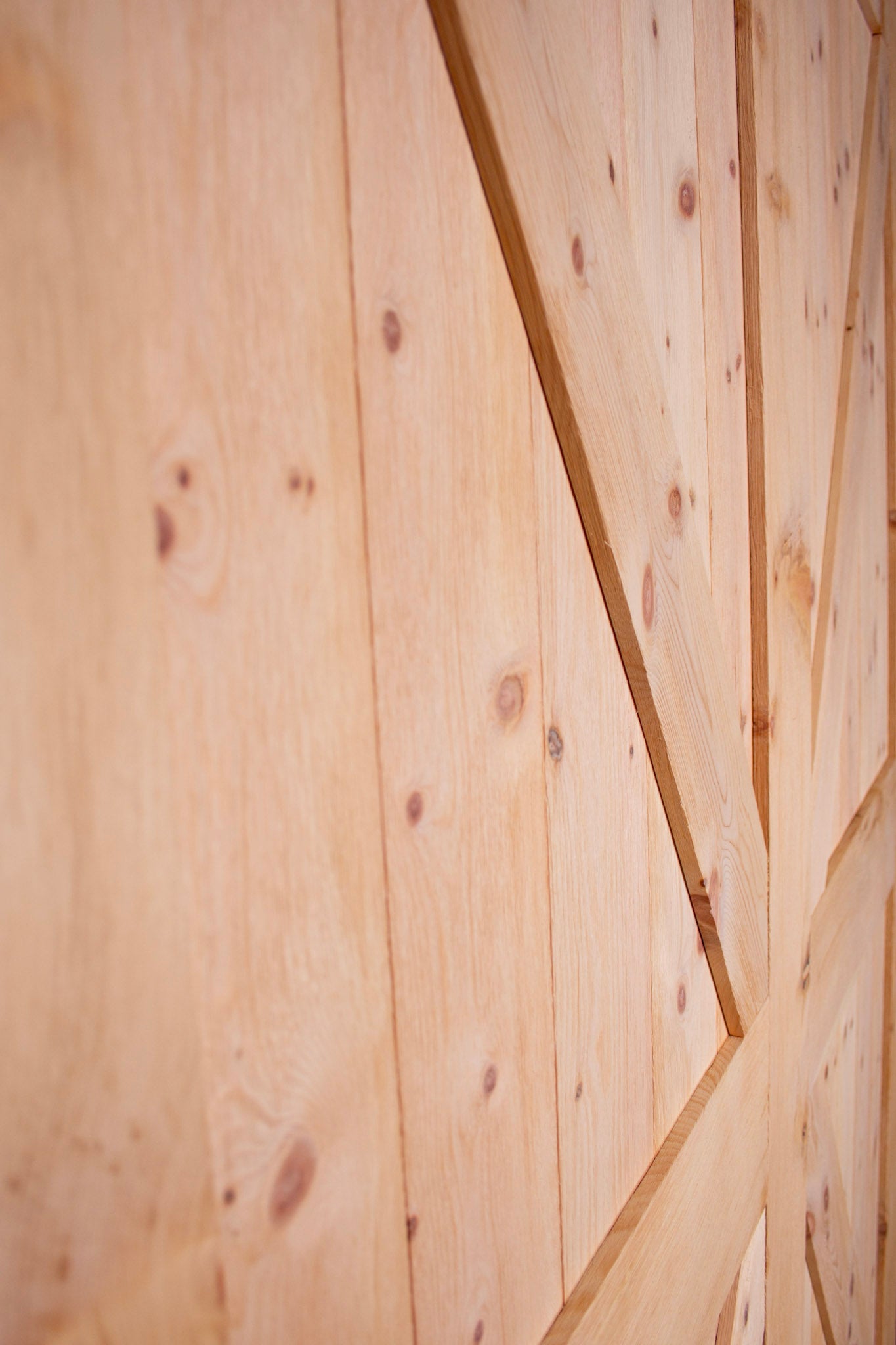 eine Nahaufnahme einer Holztür mit Nägeln