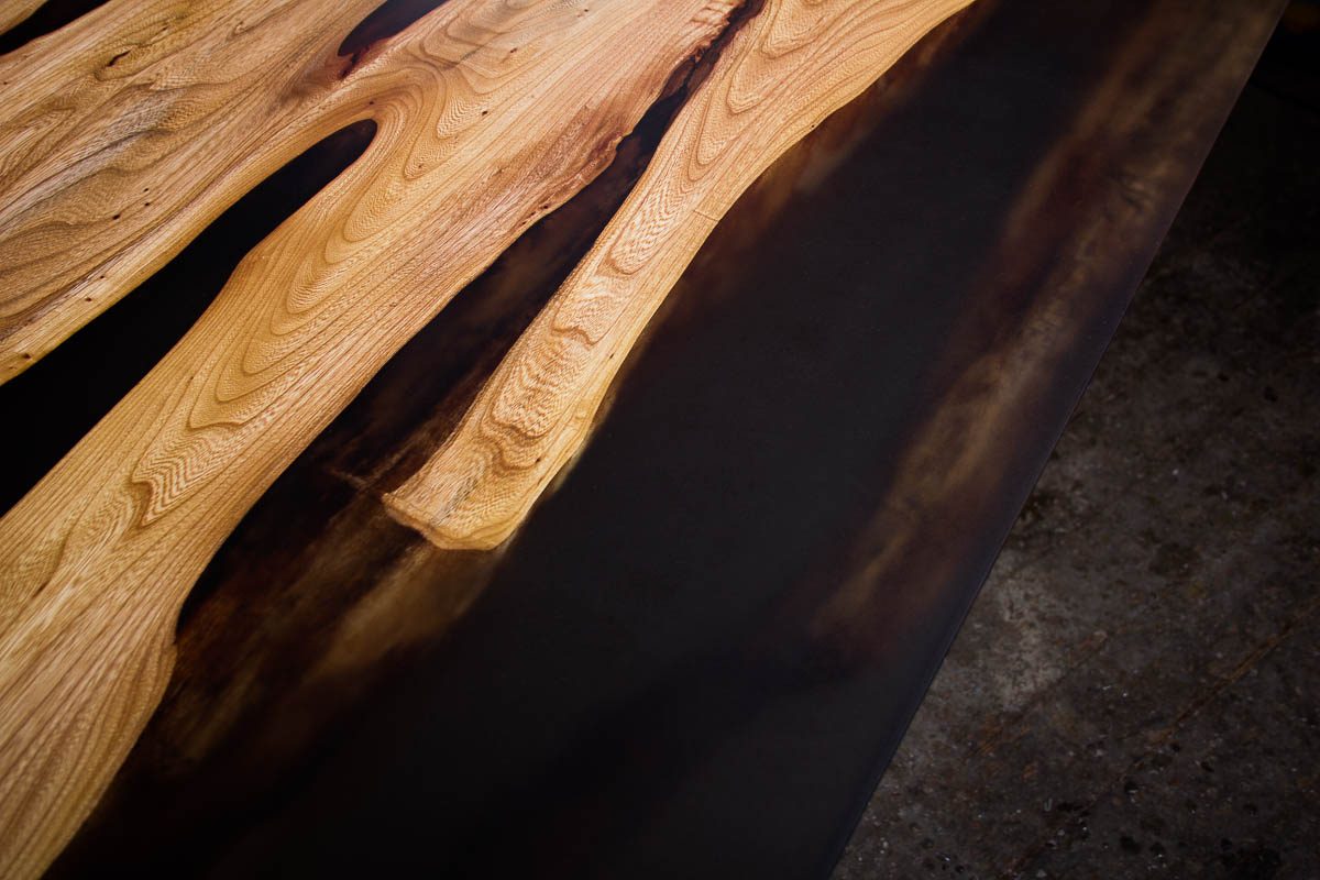 GussHolz - Ihr individueller Esstisch / Couchtisch / Beistelltisch / Tisch aus MünchenEsstisch #Epoxidharztisch# #Rivertable# #Tisch# #München#