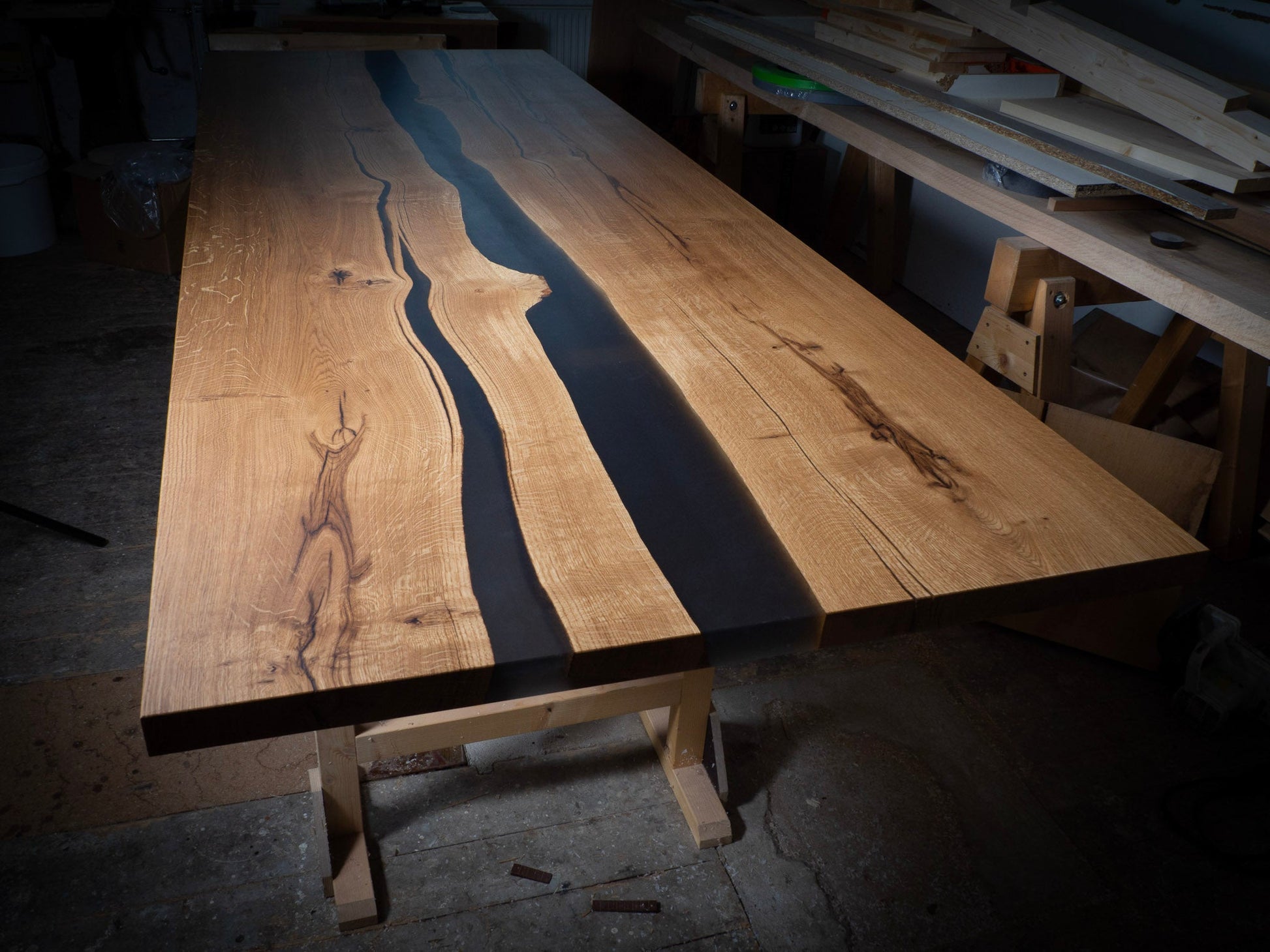 GussHolz - Massivholztische / Rivertable / Epoxidharztische in der Nähe von München kaufenEsstisch #Epoxidharztisch# #Rivertable# #Massivholztisch# #München#